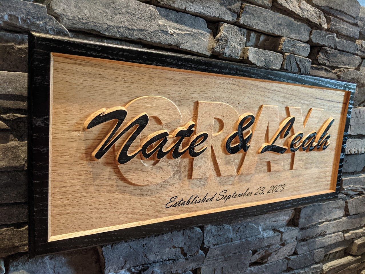 Custom name sign